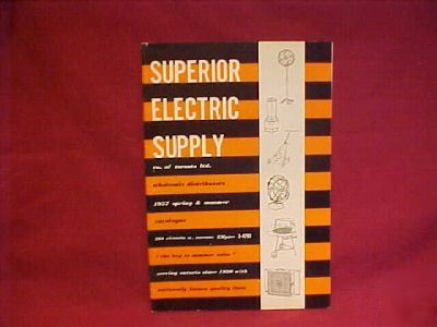 1957 superior electric supply catalog to fans radio