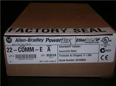 Allen bradley 22-comm-e 22COMME ethernet adapter fs