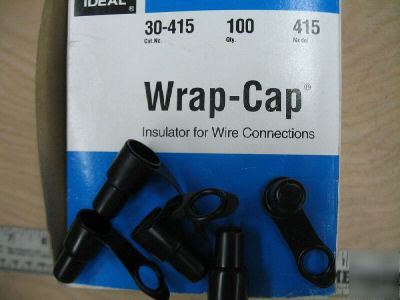 Box of 100 wrap caps ideal 30-415 wire caps