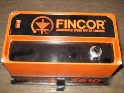 Fincor model 2611 apo adj. dc speed control 2HP max.