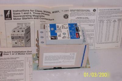 1 westinghouse W200M1CFC non reversing starter