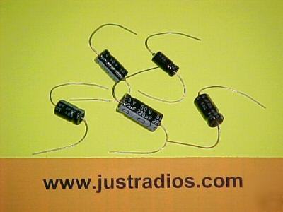 100UF at 50 volts axial electrolytic capacitors qty=16