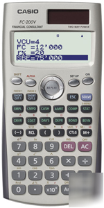 Casio fc-200V calculators