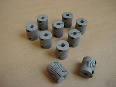 Flexible helical shaft couplings