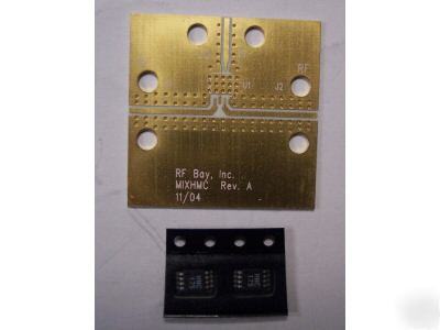 Hittite 1.7-4.5GHZ freq mixer HMC175MS8,qty.2 w/1 pcb