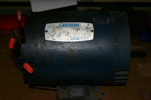 Leeson electrical motor - 1 hp, 1745/1425 -rpm
