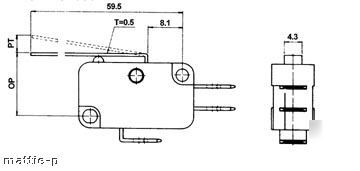 Microswitches - V3 size pack of 5