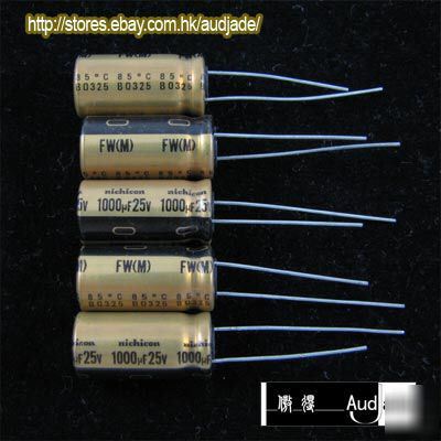 New 40PCS 1000UF 25V nichicon fw audio capacitors 