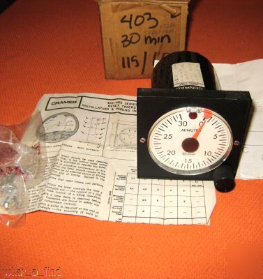 New cramer conrac 30 minute timer 403 403SD 422WD 115 v