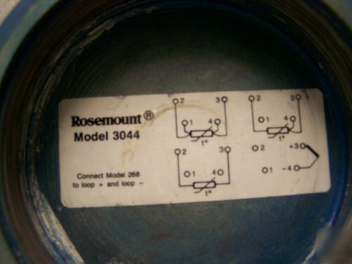 Rosemount hazardous loc temperature transmiter 3044