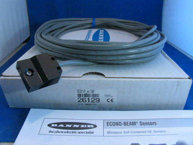 SE61R banner econo-beam dc sensor with 30