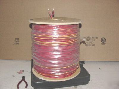 12 awg 2 conductor solid fplp 1000 foot reel