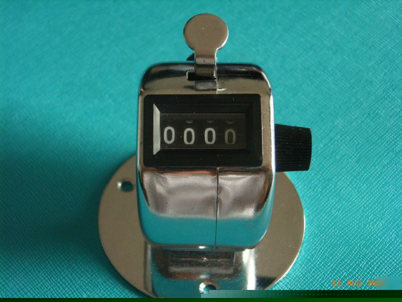4 digits hand held / desk mount stainless tally counter