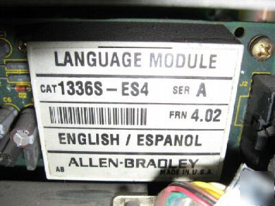 Ab allen bradley 1336S-BRF20-aa-ES4 ser d 2 hp frn 4.02