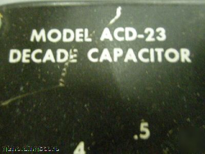 Aerovox decade capacitor model# acd-23