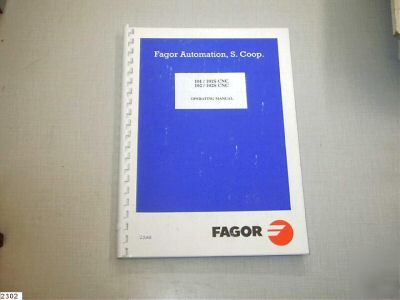 Fagor cnc - 101 / 101S -- 102 / 102S - operating manual