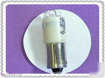 Ledtronics (24VOLT) white led T3-1/4 mini bayonet lamp