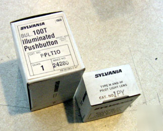 New sylvania illuminated push button PPLT10 in box