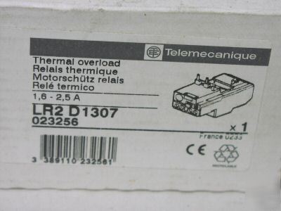 New telemecanique LR2D1307 overload relay LR2-D1307 
