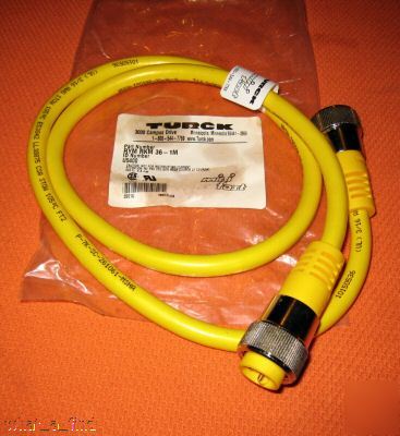 New turck rym RKM36-1M mini fast cordset RYMRKM361M