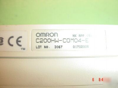 Omron C200HG-CPU63-e plc cpu unit w/ C200HW-COM04-e 