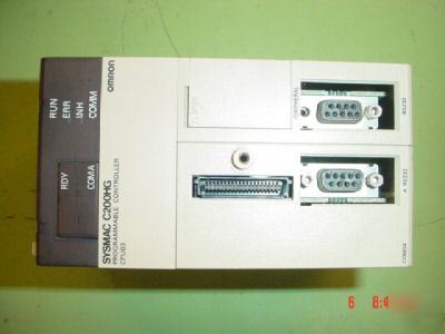 Omron C200HG-CPU63-e plc cpu unit w/ C200HW-COM04-e 