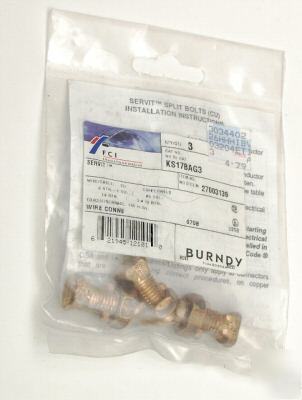 Servit split bolt copper cat# KS17BAG3