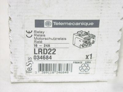 Telemecanique LRD22 overload relay lrd-22 