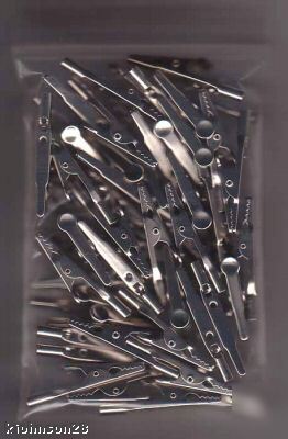 50 lot large alligator clips - beading jewelry meter
