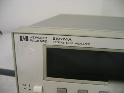 Agilent/hp E5574A optical loss analyzer options 015 020