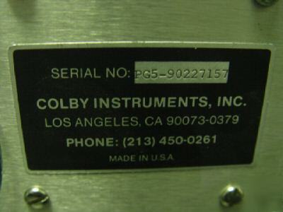 Colby instruments colby pg-5000A pulse generator 
