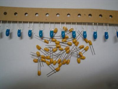 50PCS dipped tantalum capacitors 33UF 10V capacitor