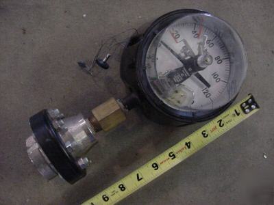 Ashcroft pressure gauge, pi switch -30INHG to 150 psig