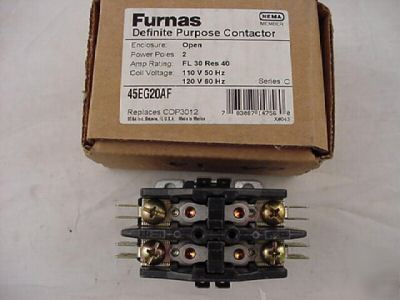 Furnas contactor 45EG20AF 30/40 amp 120 volt coil