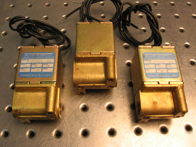 G34321 three valcor SV12P19C4-5 valves