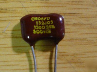 New 10PCS 500V 1300PF dipped silver mica capacitors 