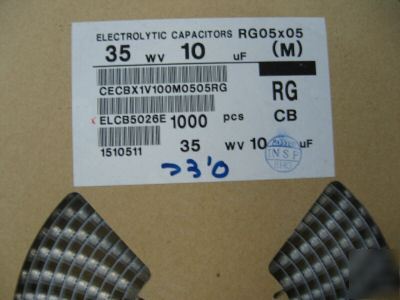 1000PCS p/n ELCB5026E ; electrolytic cap 10UF 35V