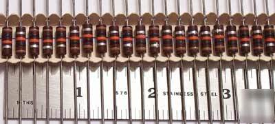 50) 10K ohm 1/2W irc carbon composition resistors 10%