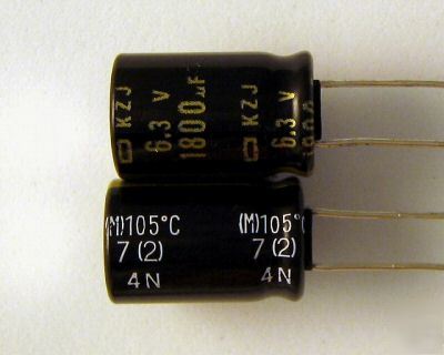 6 nippon chemicon ncc kzj 6.3V 1800UF ultralow esr cap