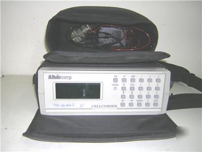 Albercorp cellcorder clc-100 battery multi-meter alber