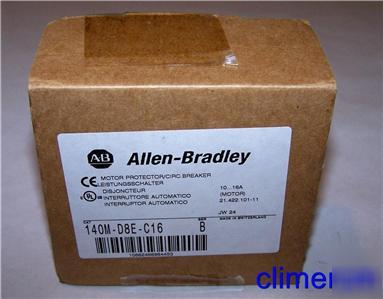 Allen bradley 140M-D8E-C16 140MD8EC16 breaker 