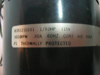 Franklin 1/80 hp motor #80600 3000 rpm 115 v 1/4