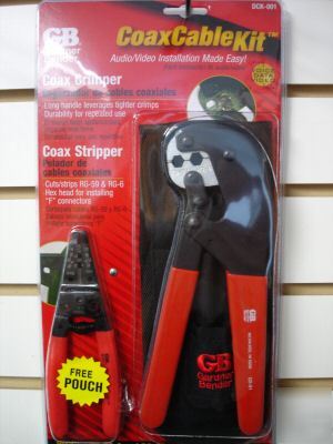 Gardner bender hd coaxial crimper & stripper dck-001