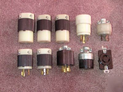 Large lot of hubbell plugs great deal 