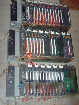 Lot allen bradley 1785 1771 plc 5 complete 3 rack sys 
