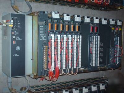Lot allen bradley 1785 1771 plc 5 complete 3 rack sys 