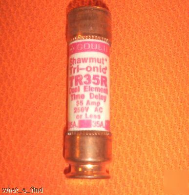 New gould shawmut tr-35-r tri-onic fuse TR35R nnb