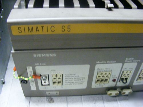 Siemens simatic S5 backplane, module, large lot plc cpu