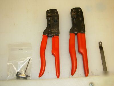 Souriau crimper hand tools & die set assy 8656 lot of 2