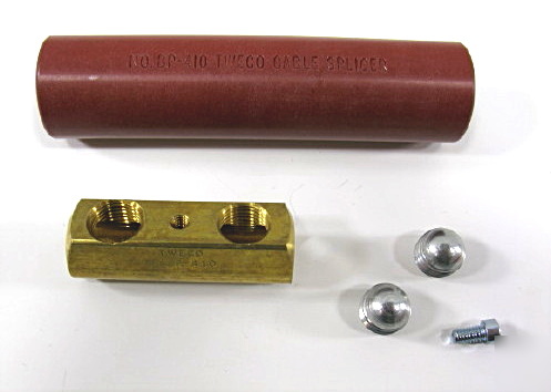 Tweco #4-1/0 copper cable welding lead wire splice